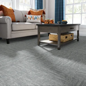 Shaw Floor carpet installed in living room Charlotte