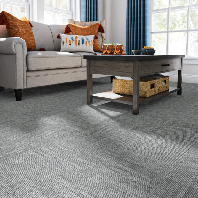 Shaw Floor carpet installed in living room