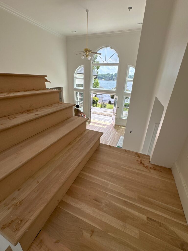 Charlotte hardwood flooring installation by Fabricio Hardwood Floors