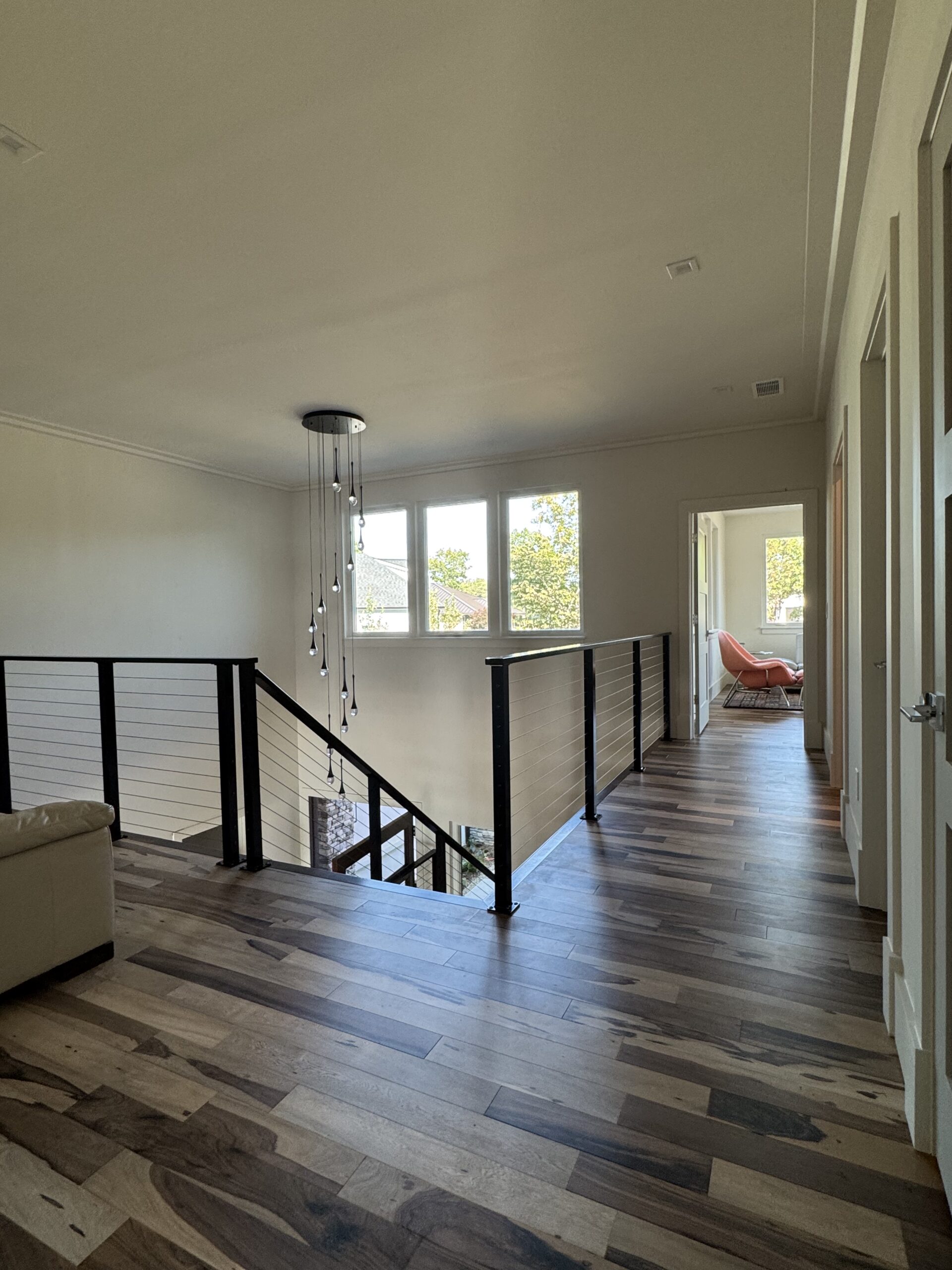 wood flooring installation throughout house in Charlotte