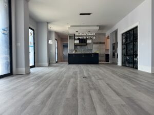 quality vinyl flooring installation up close in Charlotte by Fabricio Hardwood Floors