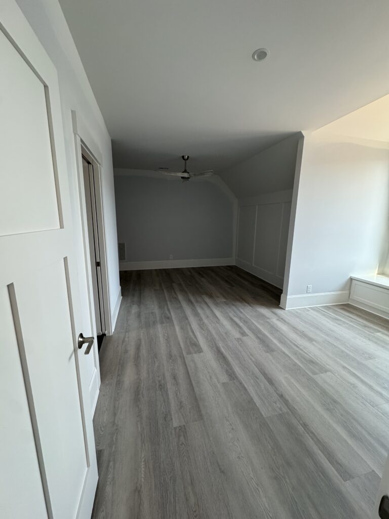 vinyl plank in bedroom