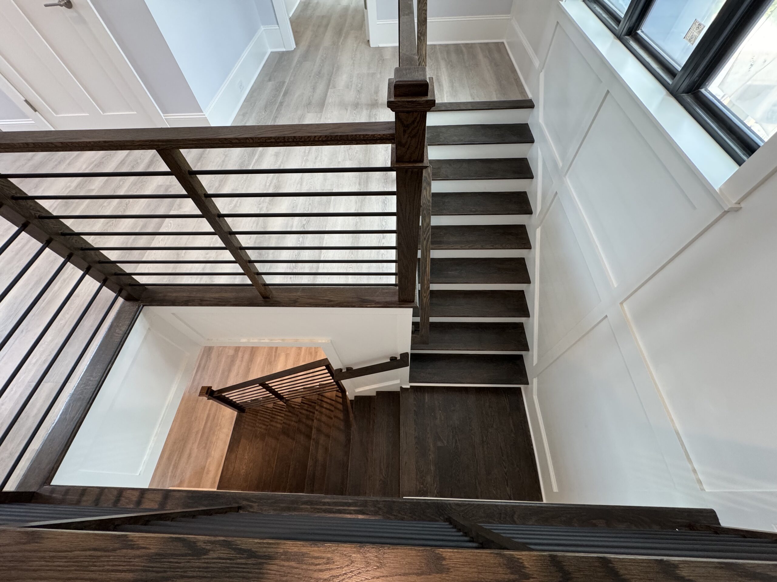 vinyl plank flooring professionally installed throughout Charlotte home