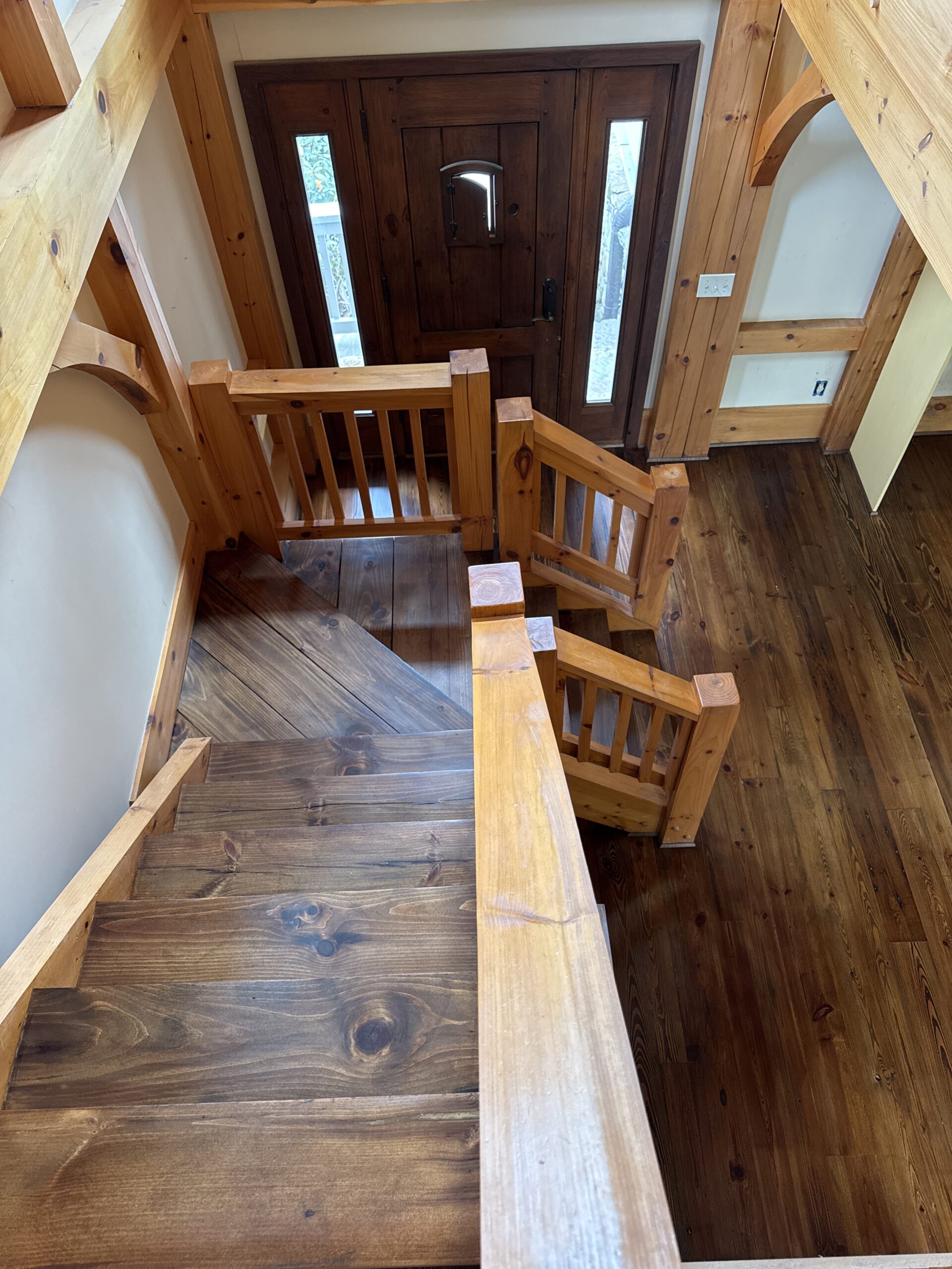 hardwood staircase installation and refinishing in Charlotte