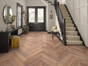 herringbone pattern wood flooring