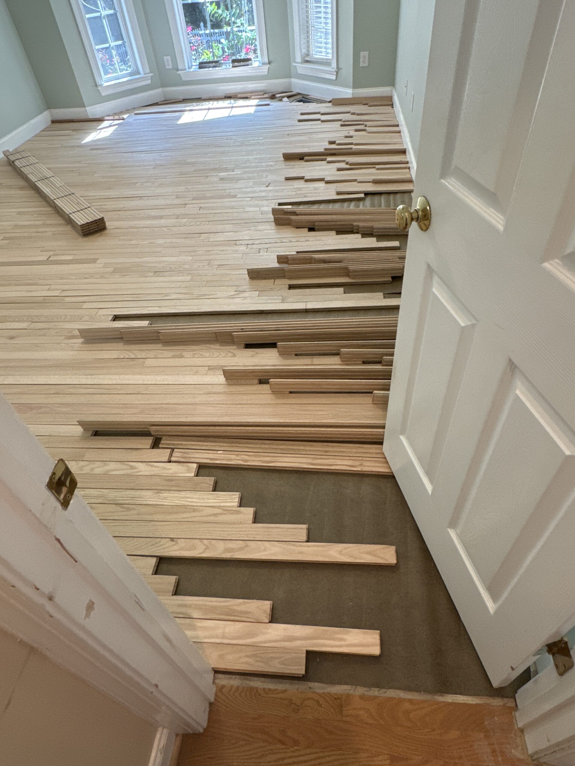 wood floor installation in Charlotte